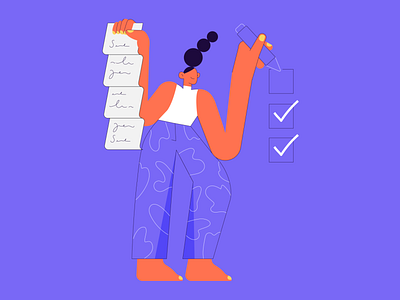Checklist check checkbox checklist design icon illustration illustrator list minimal paperwork schedule vector