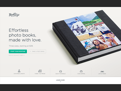 Montage - Landing Page