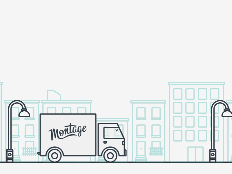 Montage — Delivery Truck animation city delivery gif montage motion truck