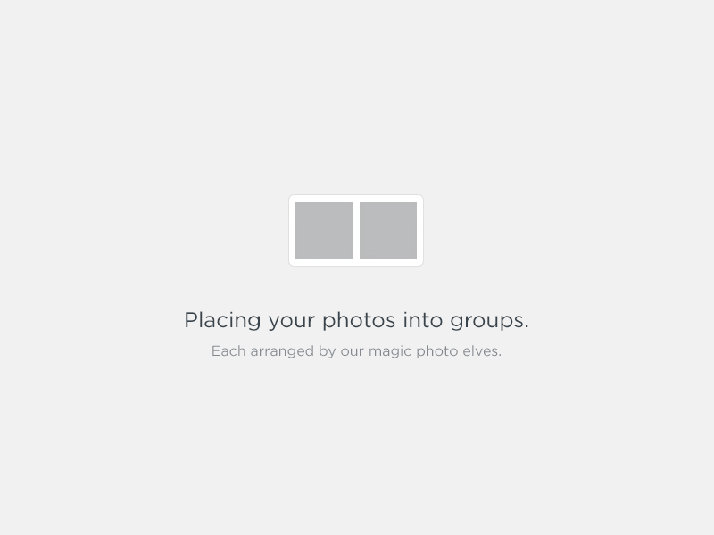 Placing your photos into groups