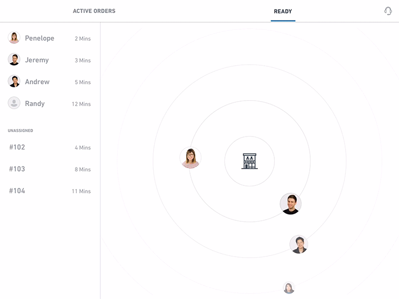 Partner Order App Postmate Arrived by Max Di Capua on Dribbble