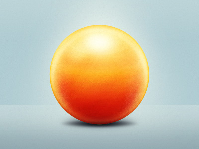Material Study 2 ball experiment glow material orange round shape study test