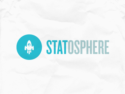 Statosphere concept logo rocket stat stats