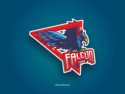 Falcon Team Logo branding design eagle logo esport game graphicdesign illustration logo sports logo vector