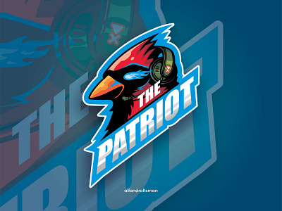 The Patriot Logo branding design eagle logo esport game graphicdesign illustration logo sports logo vector