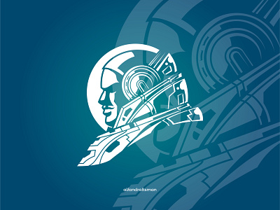 The Astronot Wars Logo astronot branding design eagle logo esport game graphicdesign illustration logo space sports logo vector