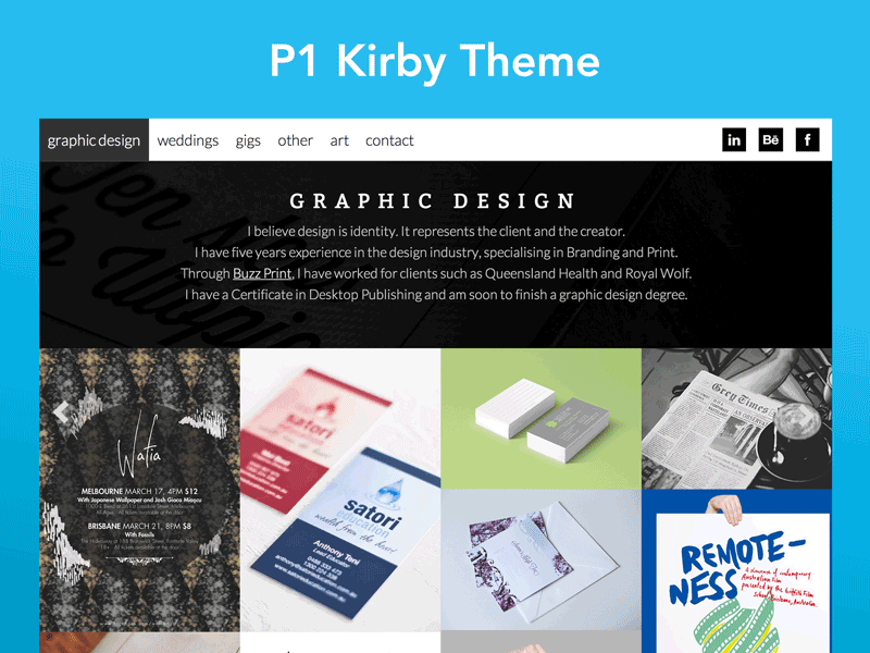 P1 Kirby Theme kirby theme web