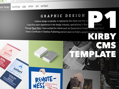 Kirby CMS Template for Photographers cms html kirby web