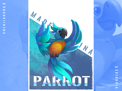 parrot design illustration
