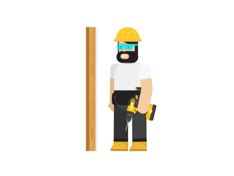 Builder Drilling - Southend On Tyne Council, UK 2d animation animation 2d builder builder animation cartoon animation character animation construction drilling drilling animation gif animated gif animation graphic design motion graphics