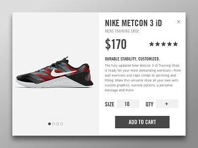 Nike Metcon 3 iD Shop Card