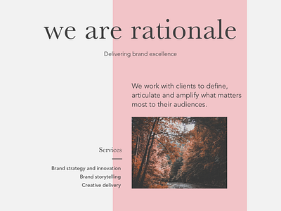 We are rationale - page concept