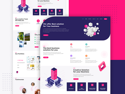 Digital Marketing Agency agency behance design development digital dribbble landing marketing ui uiux web