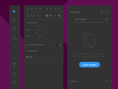 Adobe XD Darkmode Components