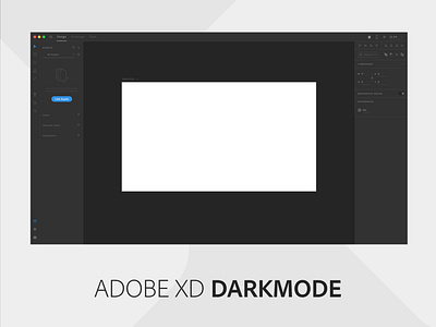 Adobe XD Dark mode