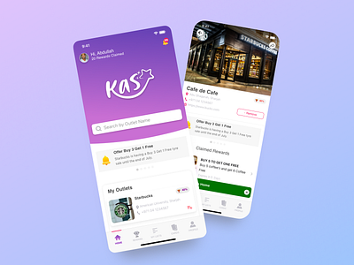 KAS rewards app design