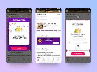 KAS Rewards app design