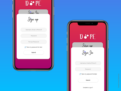 Sign In / Sign Up Concept Design adobe xd app design clean design flat design login design mobile app design sign in ui user experience user interface