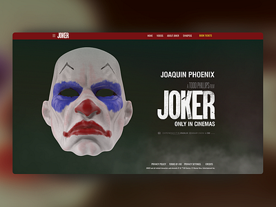 Joker Movie Landing Page