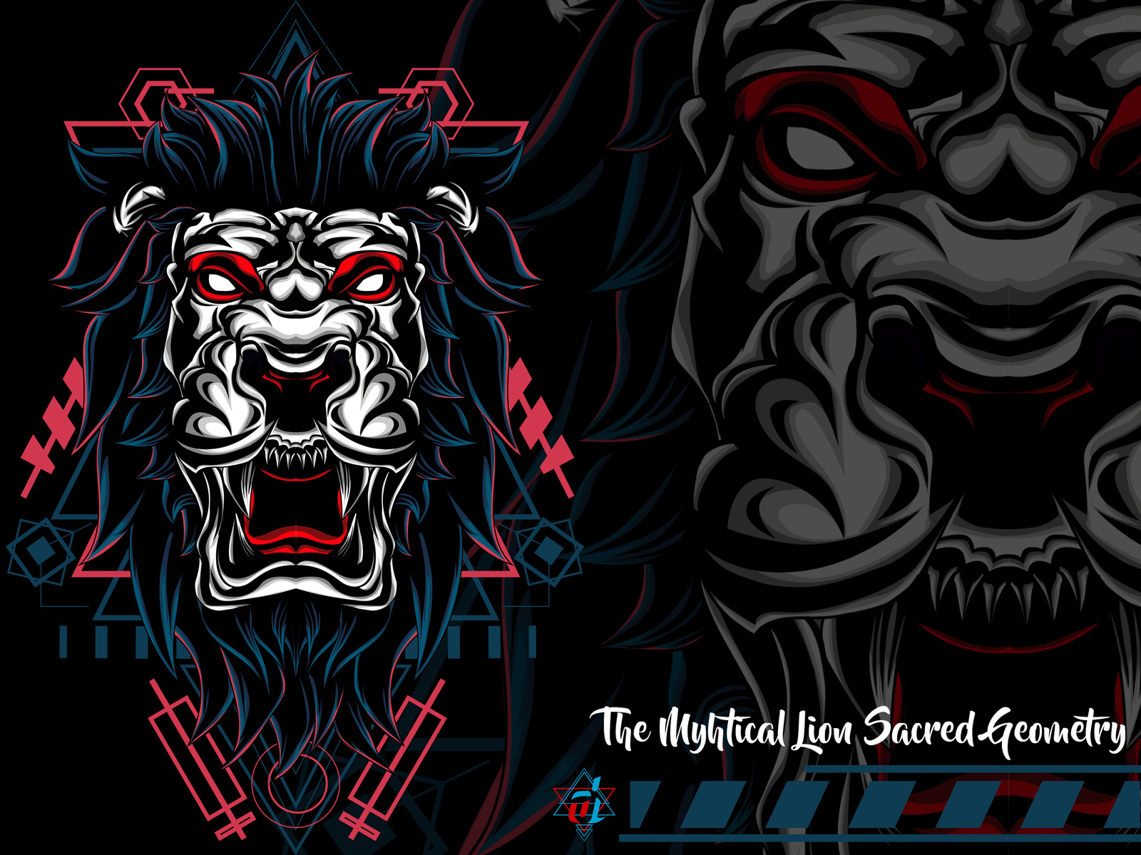 The Myhtical Lion Sacred Geometry by Undersacred Studio on Dribbble