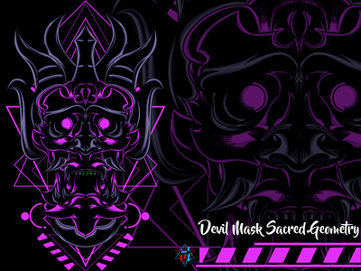 Devil Mask Sacred Geometry