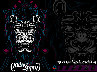 Myhtical Lion Angry Sacred Geometry adobe adobe illustrator adobe photoshop angry creative illustration detailed digital design digital illustration graphic artist graphic design illustration illustrator lion myhtical sacred geometry t shirt design vector wacom intuos