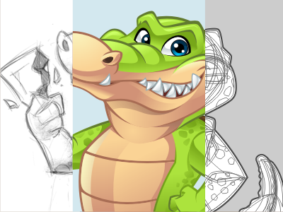 Gator Mascot alligator cartoon crocodile mascot vector