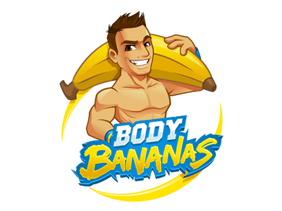 BodyBananas - Logo caricature character design logo design mascot design vector