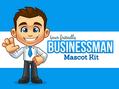 Businessman - Mascot Kit avatar businessman mascot graphicriver mascot design mascot kit