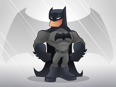 The Batman batman bruce wayne character design dark knight dc comics fanart mascot design no ragrets suicide squad vector