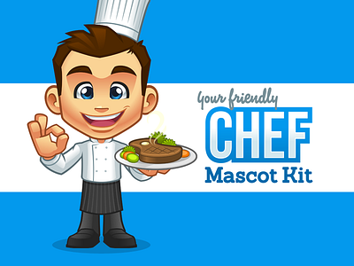 Chef Mascot Kit character design chef graphicriver mascot mascot design mascot kit