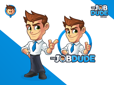 The Job Dude | Mascot And Logo Design Identity cartoon logo character design geek illustrator logo design mascot mascot design vector