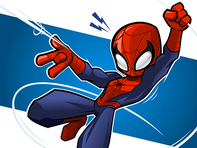 The Amazing Spidey coreldraw illustrations marvel mascot design spiderman spidey vector zombillustrator