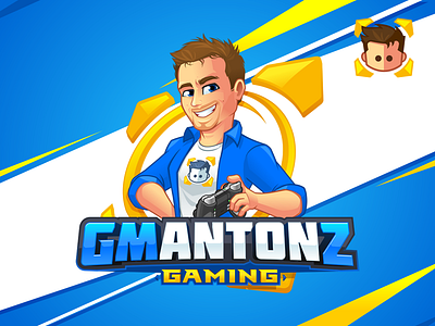 GMAntonZ - Gamer Mascot and Logo caricature character design discord favicon gamer logo design mascot mascot design playstation twitch vector