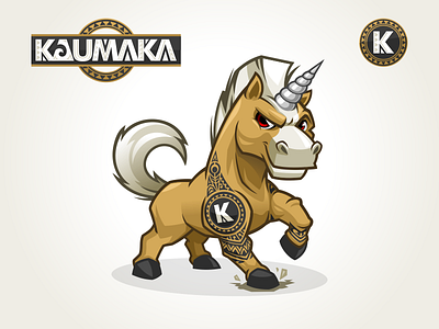 Unicorn Mascot Design Identity cartoon logo character design horse logo maori mascot mascot design tattoo the rock unicorn unicorn mascot