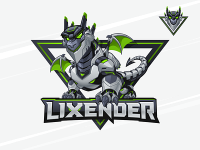 Lixender - Gamer Mascot and Character Logo