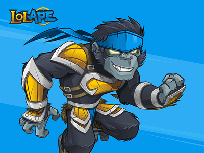 LOL Ape ape mascot cartoon logo character design character logo discord esports esports logo esports mascot gamer gamer logo gamer mascot gorilla gorilla mascot league of legends mascot mascot design player mascot twitch mascot