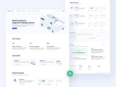 🌲 Segment — Evergreen Documentation animation clean colors components development documentation evergreen hero illustration landing page landingpage product segment tonik typography ui ux visual website website design