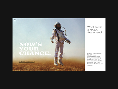 Astronaut branding cosmos design flat interface typography ui ux web website