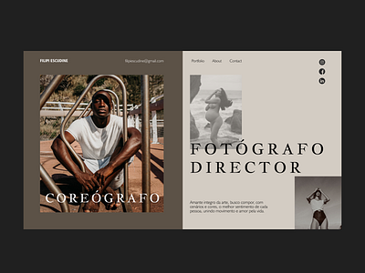 Fotografo design fashion flat interface photography typography ui ux web website