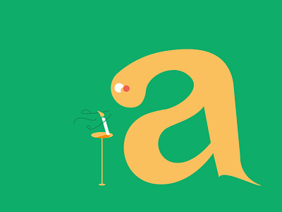 A dino blowing out a candle 🦕🕯 adobe illustrator animal birthday candle cute design dinosaur face green illustration letter a typography yellow