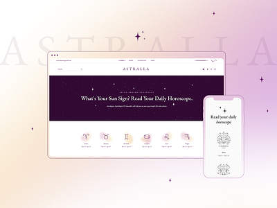 Astralla - Horoscope and Astrology Theme