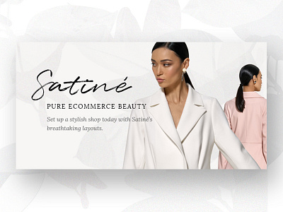 Satiné account cart chlotes e shop ecommerce elegant fashion fashion shop female jewellery login retail retailer shoes shop shopping website mockup wishlist woman wordpress