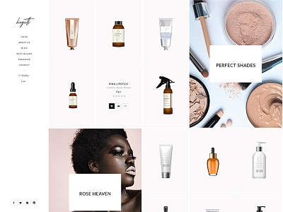Biagiotti - Product Gallery beauty beauty shop clean cosmetic cosmetic shop cosmetic store elegant gallery make up minimal modern shop product product shop website wordpress
