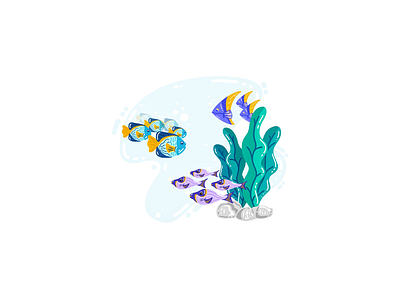 Under the sea adobe design illustration illustrator procreate vector