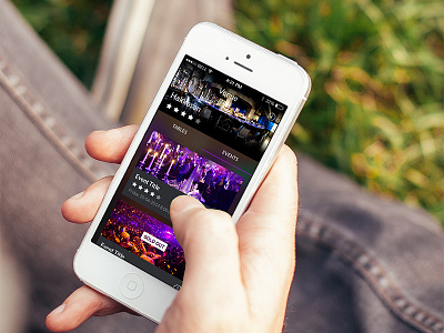 Venue lists app ios mobile ui ux