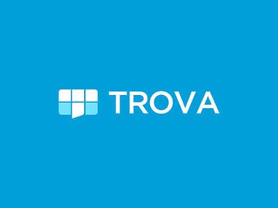 Trova branding communication logo