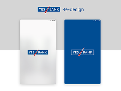 Yes Bank Re-design android bank launch screen mobile ui ux