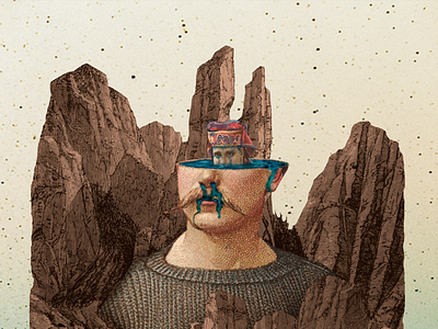 Wanderings 1/6 collage illustration surreal