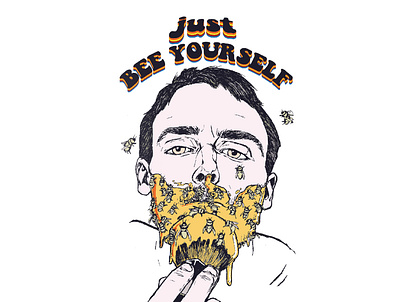 Bee Yourself illustration inspiration puns